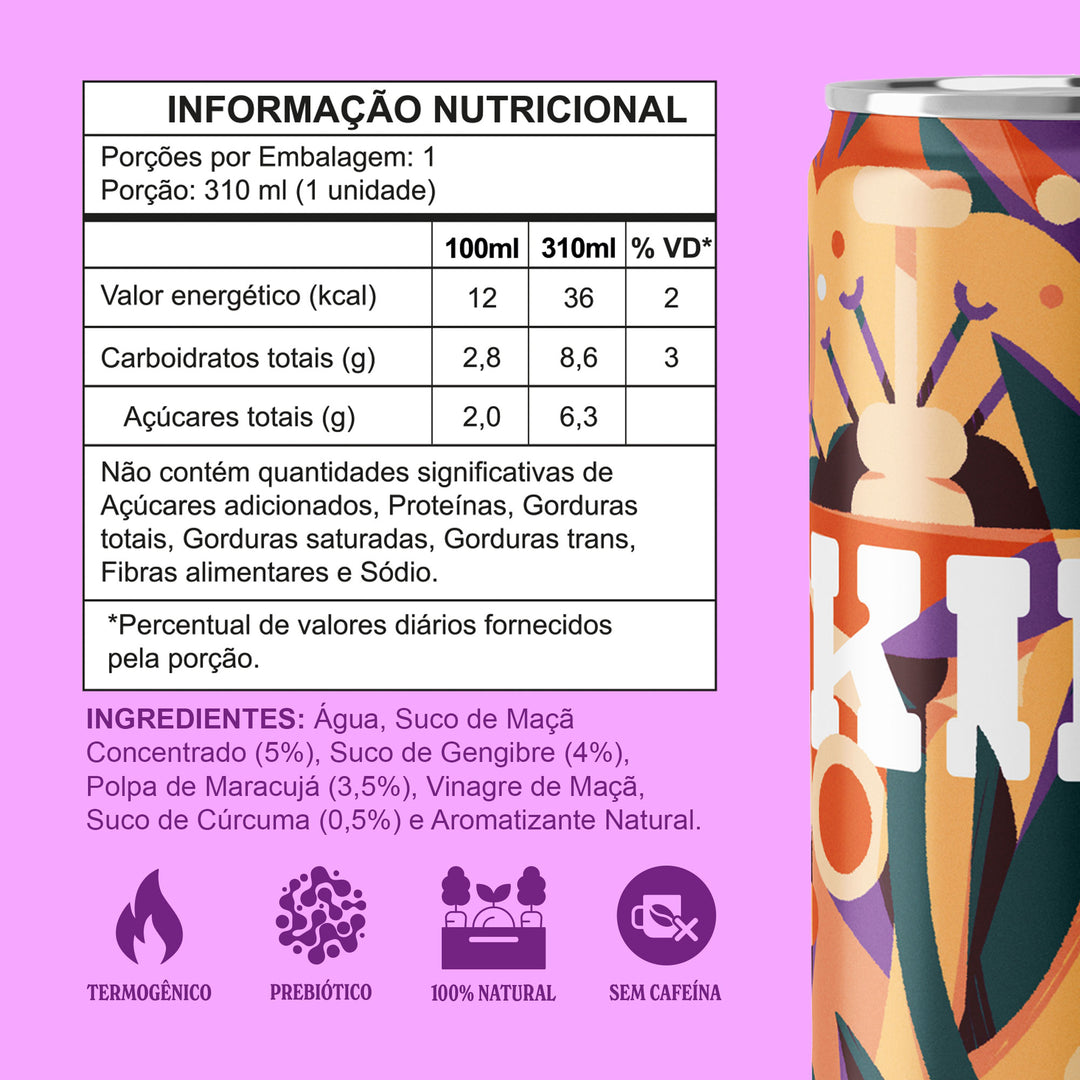 Kiro Maracujá & Cúrcuma – Kiro Bebidas