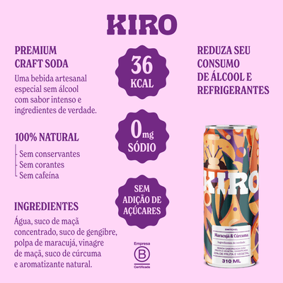 Kiro Maracujá & Cúrcuma (12un.)
